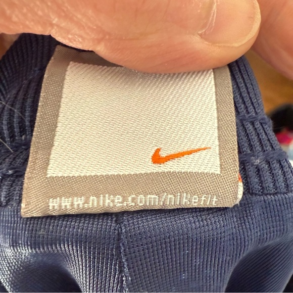 Nike Girls Navy Athletic Snap Leg Pants Kids Size Medium 10/12 - Picture 11 of 13